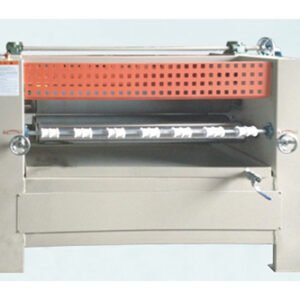 Sheet material double-sided gluing machine