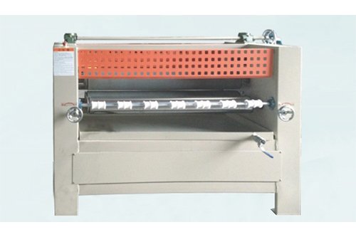 Sheet material double-sided gluing machine