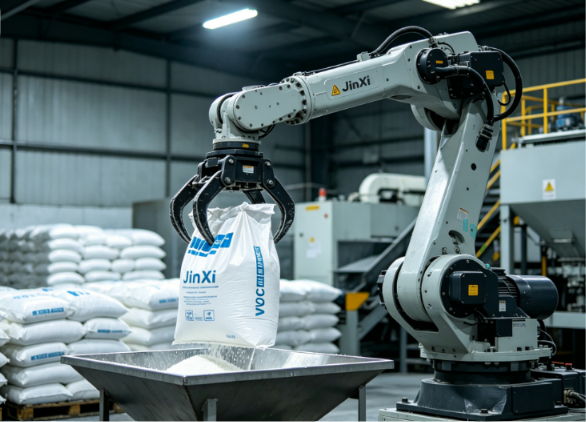 Robotic arms for PVC manufacturing, automatic PVC pipe and profile material handling in factory production line