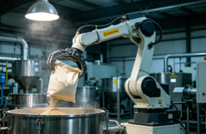 Loading and Unloading Industrial Robotic Arm has evolved into the core automation equipment across food processing, chemical and bulk raw material manufacturing industries, replacing repetitive manual bag dumping and raw material feeding jobs at factory production lines.